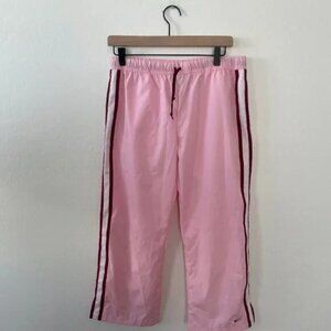 ⭐️Nike Track Bubblegum Pink Red Ankle Swoosh Y2K Trendy Lounge Workout Run Pants